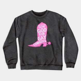 Gay Cowboy Boot Crewneck Sweatshirt